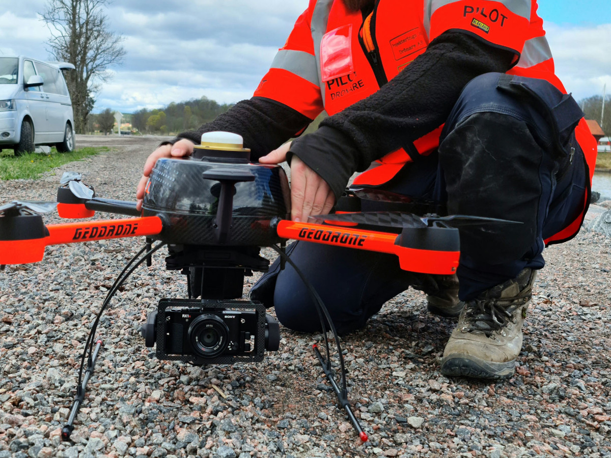Vi hjälper er med inmätning med drönare